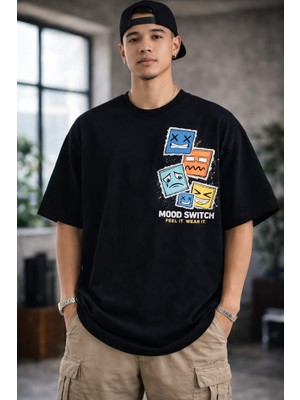 BarsDepo Mood Swıtch Baskılı Tişört, Premıum Kalite Unisex Çocuk / Yetişkin