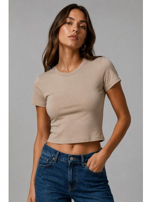 Alexander Gardi Basic Crop T-Shirt