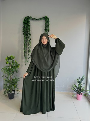 Yüsra Collection Menekşe Elbise ve Gölgeli Sufle 2'li Takım