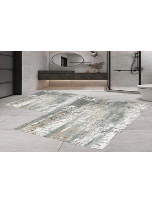 Vivense Dijital Baskı, Kaymaz Taban Ikili Banyo Paspası 100X60 + 60X50 cm  RVG5-FNL448