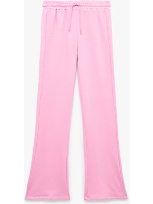 Koton Rahat Kalıp Beli Bağcıklı Triko Uzun Paça Pijama Altı