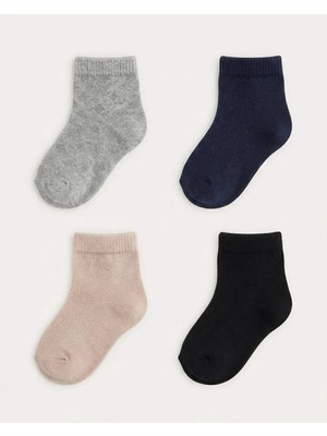 Asorti Tekli – Düz Renk Unisex Çocuk Patik Çorap 9-10 Yaş