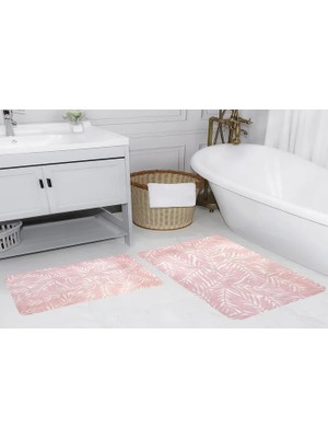 Vivense Dijital Baskı, Kaymaz Taban Ikili Banyo Paspası 100X60 + 60X50 cm  RVG5204