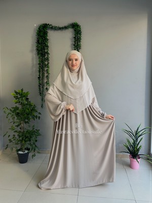 Yüsra Collection Menekşe Elbise ve Kısa Sufle 2'li Takım