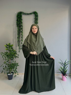 Yüsra Collection Menekşe Elbise ve Kısa Sufle 2'li Takım