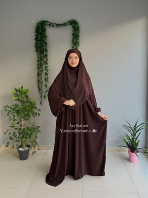 Yüsra Collection Menekşe Elbise ve Kısa Sufle 2'li Takım