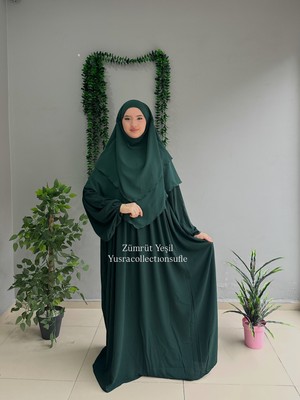 Yüsra Collection Menekşe Elbise ve Kısa Sufle 2'li Takım