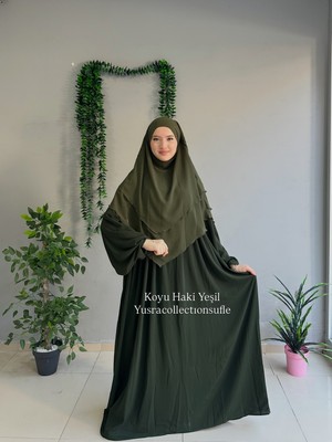 Yüsra Collection Menekşe Elbise ve Kısa Sufle 2'li Takım