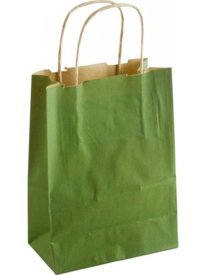 Marsilyan 8*15*20 cm Kraft Büküm Saplı Kağıt Poşet 1 Adet