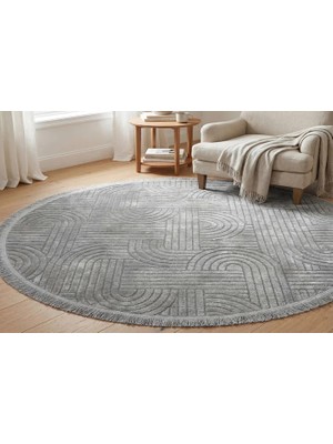 Vivense Şönil Dokuma Yuvarlak Halı 140X140 cm LNA8-SSG-YV-140
