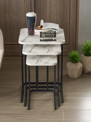 Kentex Zino Zigon Sehpa Ekru 3'lü