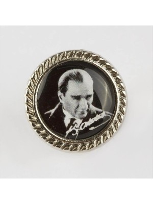 Zero Land Zengezur Atatürk Yaka Rozet Gümüş Rengi