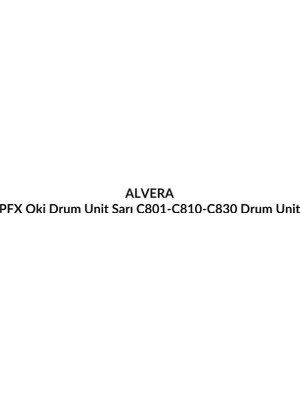 Alvera Pfx Oki Drum Unit Sarı C801-C810-C830 Drum Unit