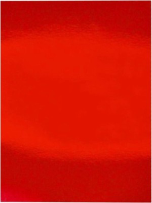 Bigibu Aynalı Metalik Metalize Fon Kartonu Kırmızı 50x70cm 1 Adet (Tek Renk)