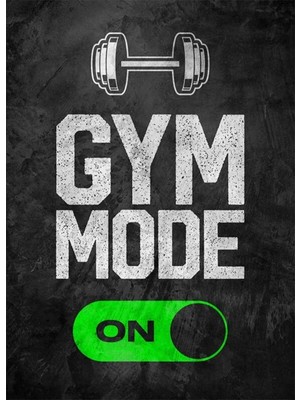 Bedeko Gym Mode On Spor Görseli Mdf Ahşap Tablo