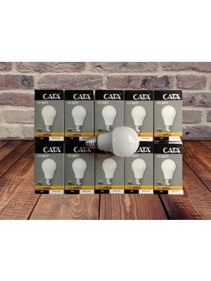 Brf Store Oreviosell Cata CT-4277B LED Ampul, 9 W, 730 Lm, Beyaz Işık 10 Lu Paket