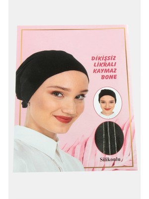 Zero Land Zengezur Dikişsiz Likralı Kaymaz Bone Siyah