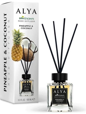 Brf Store Oreviosell Alya Nature's Scents Pineapple & Coconut Bambu Çubuklu Oda Kokusu- Ananas & Hindistan Cev