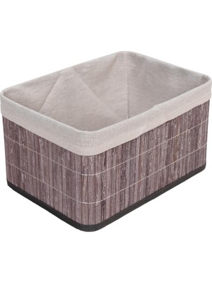 Brf Store Oreviosell Deconox Bambu Çok Amaçlı Saklama Kutusu Düzenleyici Derin Boy Organizer, Dekoratif Bambu