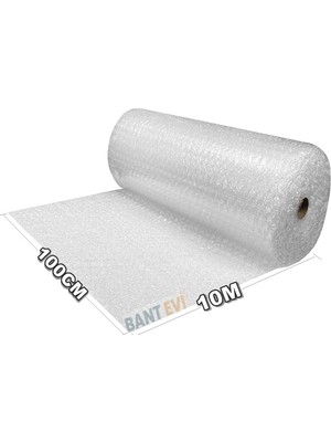 Brf Store Oreviosell Bant Evi Balonlu Naylon Patpat 100CM Genişlikte Rulo Havalı Eşya Koruma Ambalaj Pat Pat (