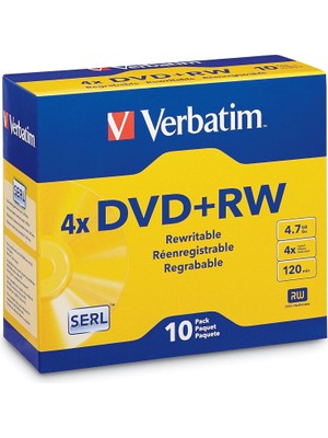 Brf Store Oreviosell Verbatim Markalı Yüzeyli Dvd+Rw 4,7 GB 4x - 10 Pk Mücevher Kutusu - 94839