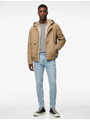 Koton Skinny Michael Açık Indigo Erkek Jean Pantolon 7WAM40084ND