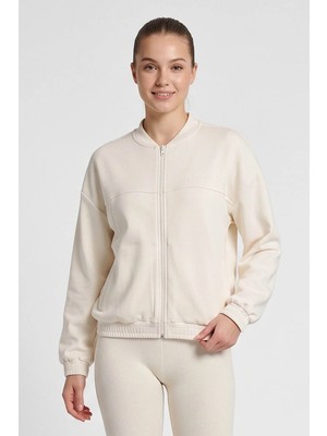 Hummel Ember Fermuarlı Ekru Kadın Sweatshirt 922550-9157