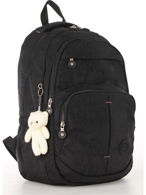 Lapiri Krinkıl Kumaş Çok Gözlü Okul Çantası–unisex Sırt Çantası Laptop & Tablet Bölmeli Ortaokul Lise