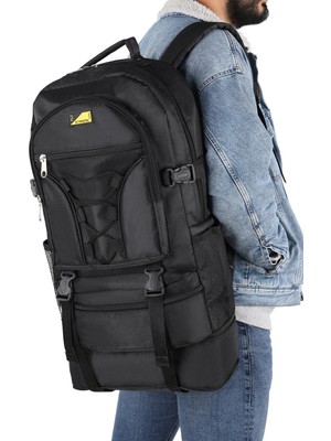 Lapiri Büyük Boy Su Geçirmez Yüksek Kaliteli Çok Bölmeli Unisex Outdoor &seyahat Sırt Çantası &kamp Çantası