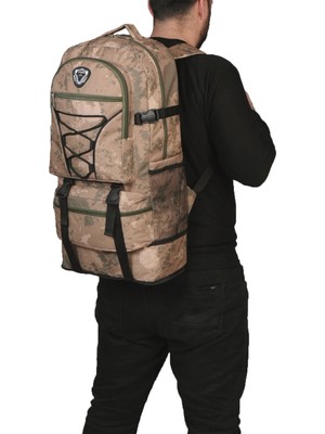 Lapiri Büyük Boy Su Geçirmez Yüksek Kaliteli Çok Bölmeli Unisex Outdoor &seyahat Sırt Çantası &kamp Çantası