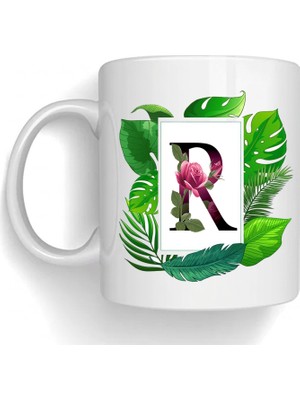 Bsb R Harfi Temalı Porselen Kupa Bardak Mug 218