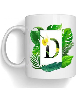 Bsb D Harfi Temalı Porselen Kupa Bardak Mug 204