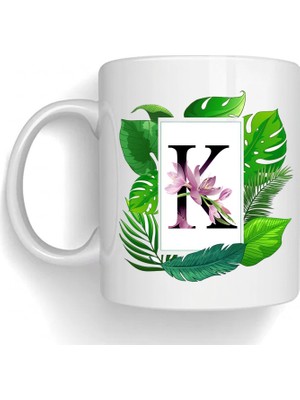 Bsb K Harfi Temalı Porselen Kupa Bardak Mug 211