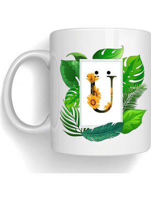 Bsb Ü Harfi Temalı Porselen Kupa Bardak Mug 230