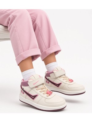 Mcdark Çocuk Uzun Bilekli Mevsimlik Sneaker Ayakkabı-Bej