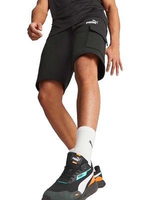 Puma Essential Cargo Erkek Siyah Günlük Stil Şort 67336601