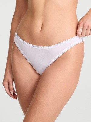 Victoria's Secret Esnek Pamuklu Dantel Belli Tanga