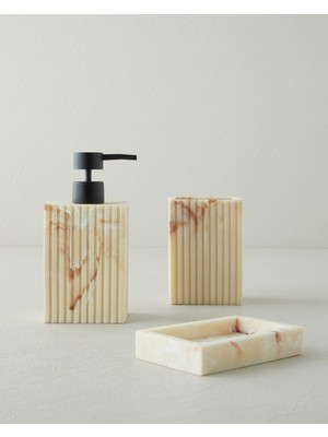 English Home Lydia Polyresin 3'lü Banyo Seti Naturel