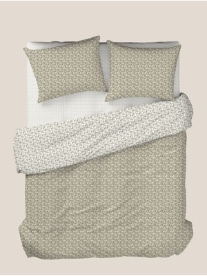 English Home Lora Sage Çift Kişilik Nevresim Takımı 200X220 cm Haki