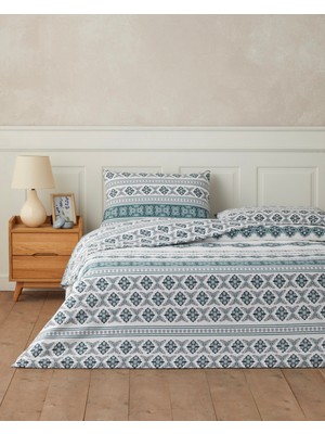 English Home Velora Muse Çarşaflı Çift Kişilik Nevresim Takımı 200X220 cm Yeşil
