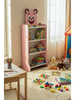 Bezos Happy Face Çocuk Kitaplığı Pembe