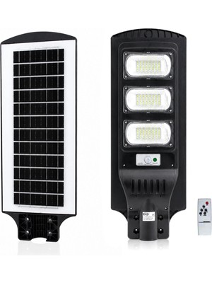 Marsilyan 300W - 6500K Solar - Güneş Enerjili Sokak Lambası - Armatür Sensörlü Bahçe-Balkon-Sokak ARS-348966 (4887)