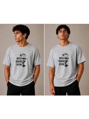 Enb1r Moda Atatürk 10 Kasım Unisex Tişört - 29 Ekim Cumhuriyet Bayramı & 30 Ağustos Özel Baskılı Tişört