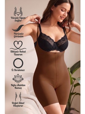Mistirik Pagliye Model Toparlayıcı  ve Sıkılaştırıcı Lazer Kesim Askılı Şort Korse