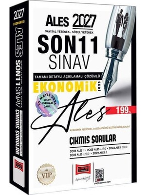 Yargı Yayınevi Yargı 2027 ALES Sayısal-Sözel Yetenek Son 11 Sınav Çıkmış Sorular