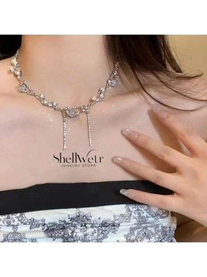 ShellWetr Aurelya Choker Kolye Sevgililer Günü , Annenize Verilecek En Güzel Hediyesi SHW-KLY-ARL02, 0