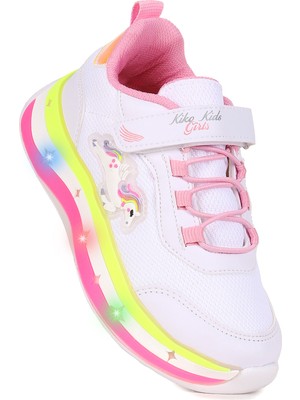 Kiko Kids  Venzo Unicorn Işıklı Cırtlı Kız Çocuk Spor Ayakkabı
