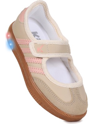 Kiko Kids  Renna Günlük Cırtlı Işıklı Kız Çocuk Babet Spor Ayakkabı