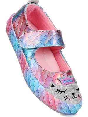 Kiko Kids  Solen Cırtlı Kız Çocuk Babet Ayakkabı