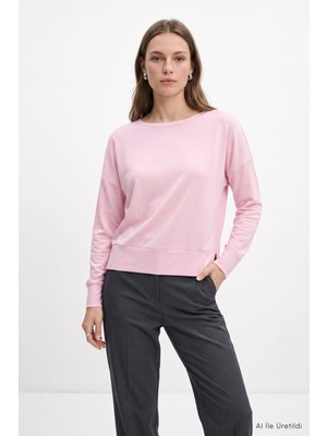 Rays Bisiklet Yaka Sweat 8307A Pembe